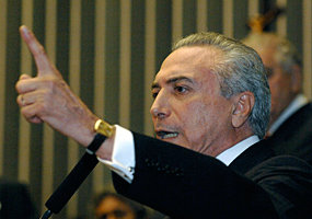 O deputado Michel Temer (PMDB-SP) é eleito presidente da Câmara dos Deputados - por Agência Câmara