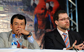 Manaus - O governador do Amazonas, Eduardo Braga, e o advogado-geral da Uni&atilde;o, Jos&eacute; Ant&ocirc;nio Dias Toffoli, durante abertura do Semin&aacute;rio de Direito Ambiental. - Valter Campanato/Ag&ecirc;ncia Brasil