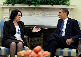 Sonia Sottomayor e Barack Obama - The White House