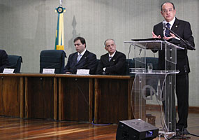 Gilmar Mendes participa da abertura do wokshop sobre Metas de Nivelamento 2010. (17/03/2010) - Nelson Jr./SCO/STF