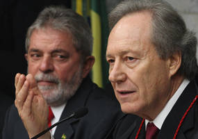 Lewandowski e lula na posse no TSE - Nelson Jr./ASICS/TSE