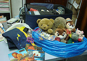 Material recolhido pela Pol&iacute;cia - ACS-PC