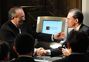 Ministro Cesar Rocha na cerimônica de instalação de equipamento de peticionamento eletrônico Coordenadoria de Editoria e Imprensa - STJ