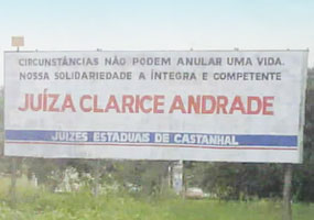 Outdoor colocado em Castanhal na BR-316 - Reprodução
