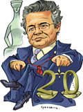 Marco Aurélio 20 Anos no STF - Selo - Spacca