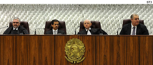 Procurador-geral da República, Roberto Gurgel; Presidente do STF, ministro Cezar Peluzo; Presidente do STJ, ministro Ari Pargendler, e Ministro da Justiça, Luiz Paulo Barreto - STJ
