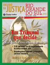 Capa Anu&aacute;rio da Justi&ccedil;a Rio Grande do Sul 2010/2011 - ConJur