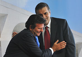 Brasília - O ministro do Supremo Tribunal Federal, Luiz Fux e o ministro da Justiça, José Eduardo Cardozo, abrem o seminário Novo Código de Processo Civil, para discutir os principais pontos da proposta de reforma do Código. - Antonio Cruz/ABr