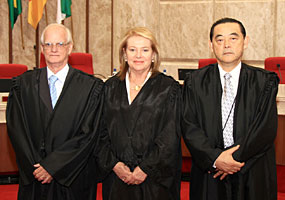 Marga, Lugon (E) e Hirose serão os novos dirigentes do TRF-4 - TRF-4