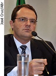 O secretário-executivo do Ministério da Fazenda, Nelson Barbosa, participa de audiência pública sobre ICMS na Comissão de Assuntos Econômicos (CAE) do Senado - José Cruz/ABr