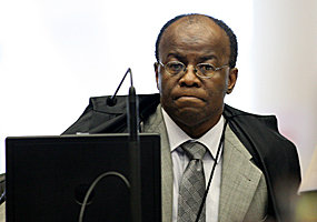 Ministro Joaquim Barbosa na Sess&atilde;o Plen&aacute;ria - Gil Ferreira/SCO/STF