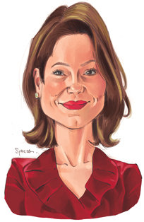 Caricatura Patricia Vanzolini [Spacca]