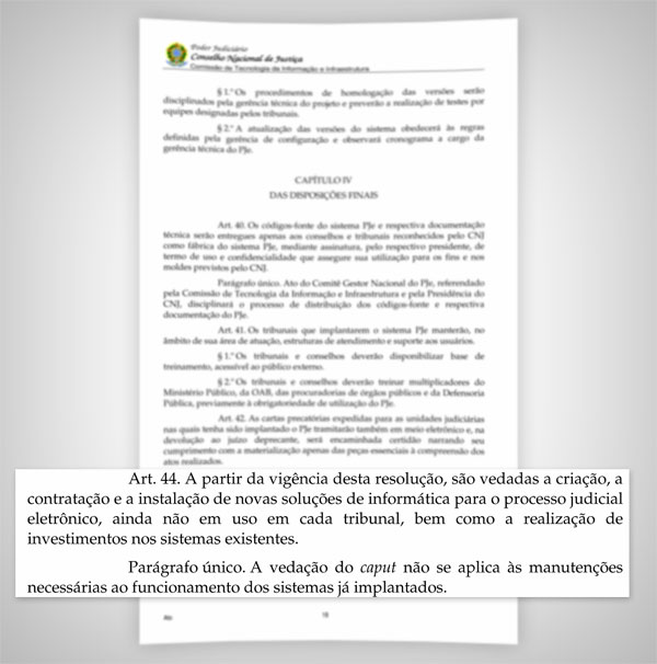 Artigo 44 e par&aacute;grafo &uacute;nico - 30/10/2013 [ConJur]