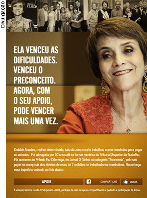 Anuncio Ministra Dela&iacute;de Arantes [Divulga&ccedil;&atilde;o]