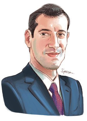 Caricatura Thiago Bottino, advogado e professor da FGV-RJ [Spacca]