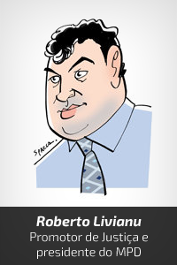 Caricatura Colunista Roberto Livianu [Spacca]