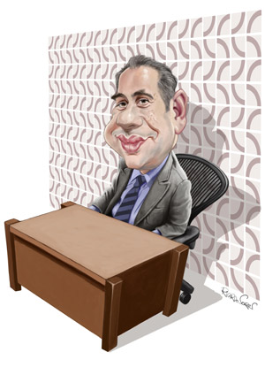 caricatura Dr. Walfrido Warde [Warde Advogados]