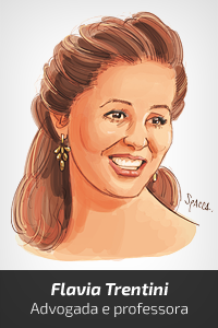 Caricatura Flavia Trentini - Advogada e professora [Spacca]