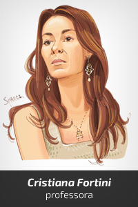 Caricatura Cristiana Fortini [Spacca]
