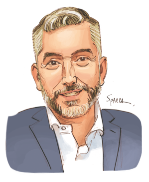 Caricatura Pedro Peralta [Spacca]