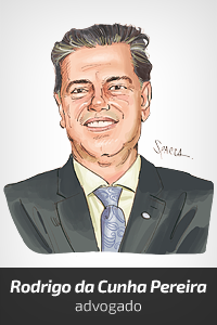 caricatura Rodrigo da Cunha Pereira (2018) [Spacca]