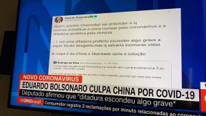 Eduardo Bolsonaro cria crise com a China por causa do coronavírus