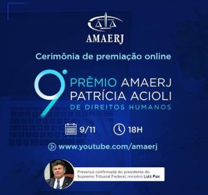 Amaerj premia defensores dos direitos humanos nesta segunda