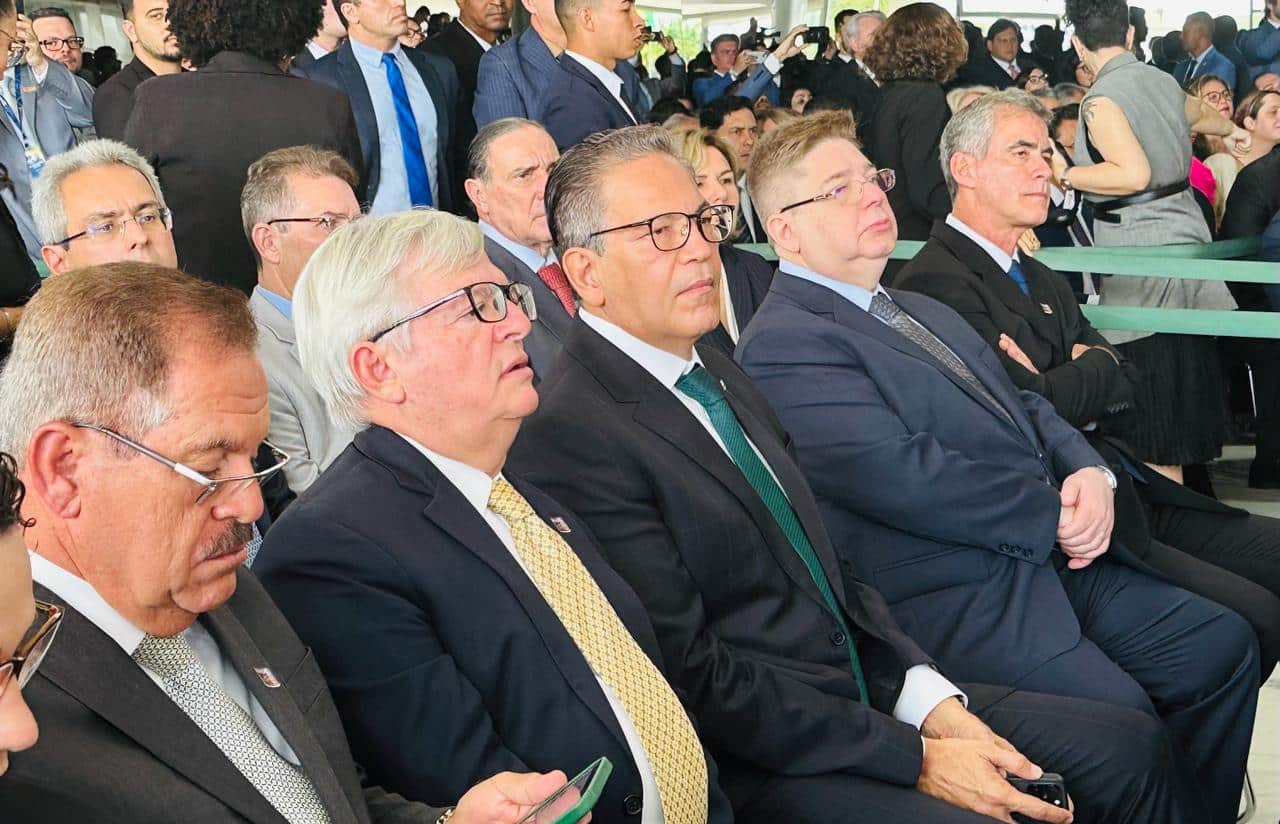 Humberto Martins, Herman Benjamin, Mauro Campbell Marques, Raul Araújo, e Rogerio Schietti na posse de Lewandowski