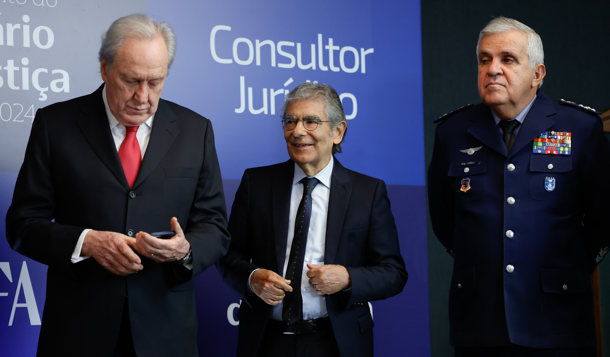 Ricardo Lewandowski, Ayres Britto e Joseli Parente Camelo