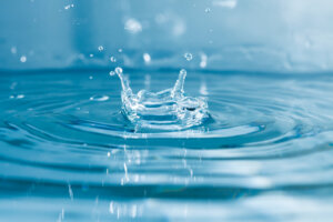 Água mineral, gota de água