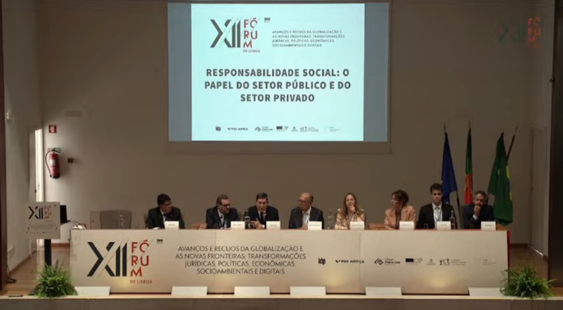 Painel sobre responsabilidade social analisa papel dos setores público e privado no XII Fórum de Lisboa, em 2024