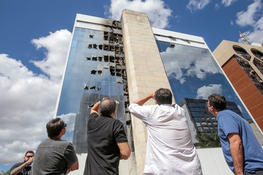 Prédio da OAB pegou fogo no final de julho de 2024