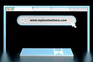 URL de site em computador