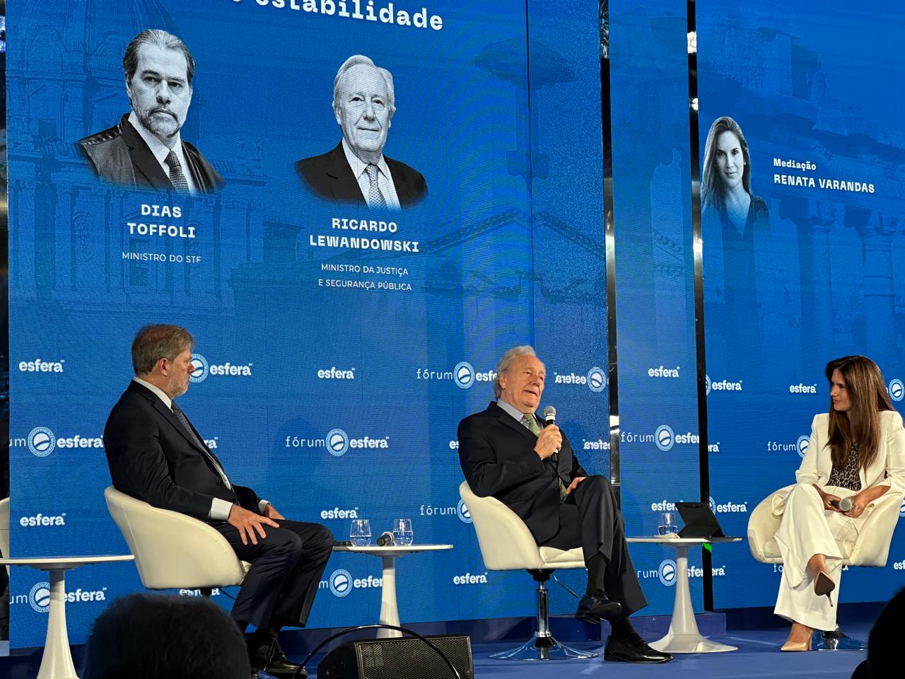 Dias Toffoli, Ricardo Lewandowski e Renata Varandas
