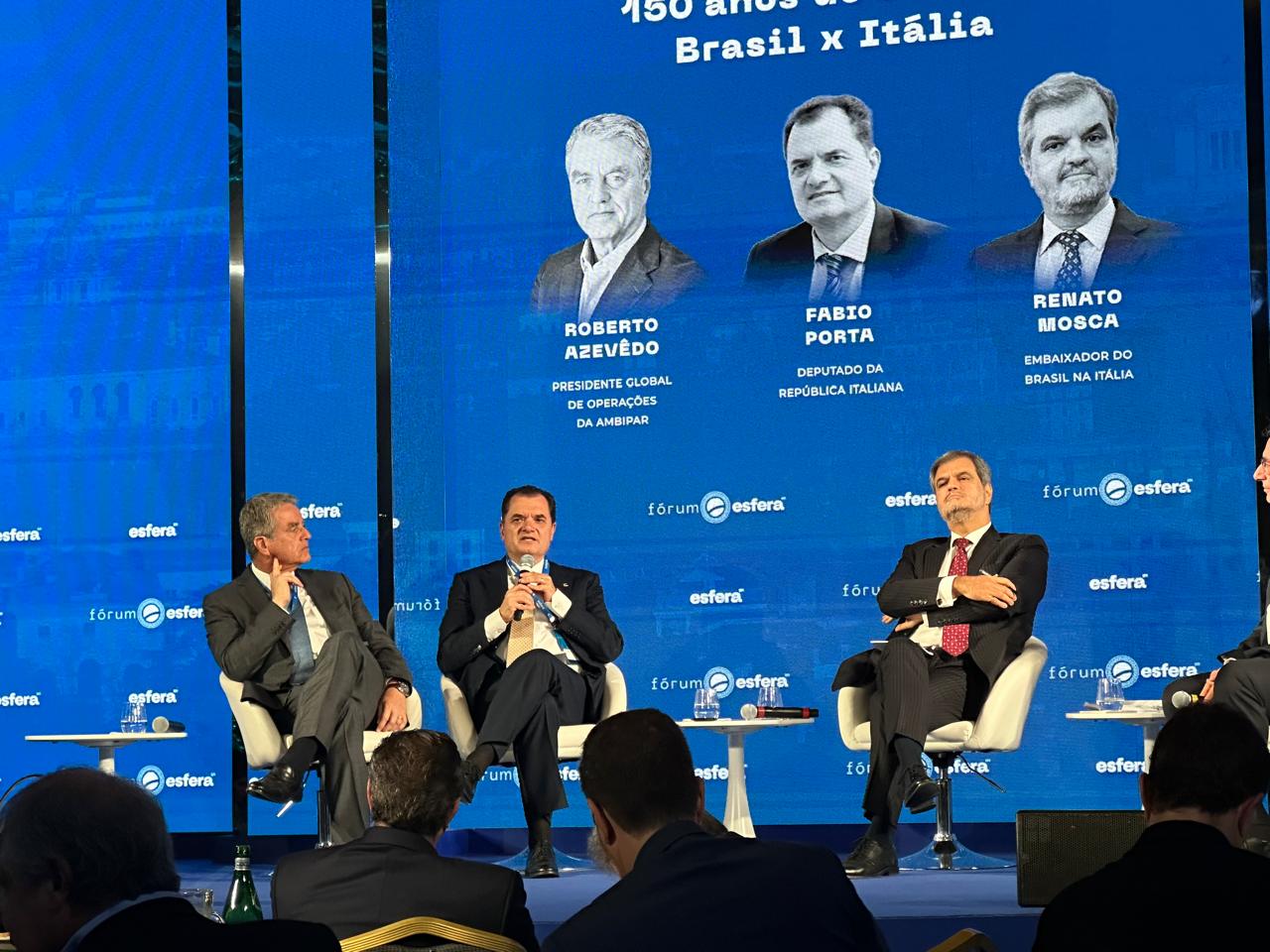 Roberto Azevêdo, Fabio Porta e Renato Mosca