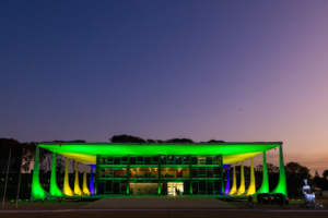 STF iluminado em homenagem à Semana da Pátria - 02/09/2024