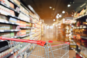 Carrinho de compras de supermercado