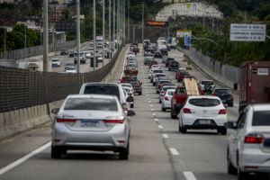 Pedágio na linha amarela, no Rio de Janeiro, administrada pela empresa Lamsa desde 1997