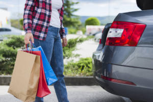 estacionamento de shopping / supermercado