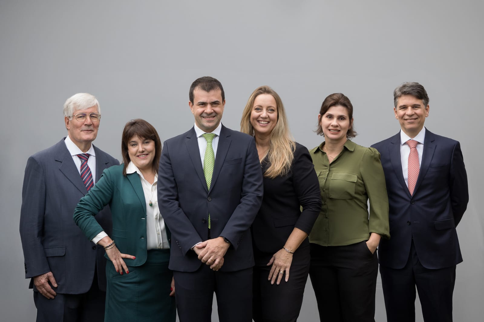 Da esquerda para a direita: Luiz Antônio, Paula, Diogo, Marina, Heidi e Milton