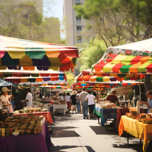 feira na rua