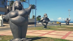 estátuas Meninas do Brasil, em Salvador