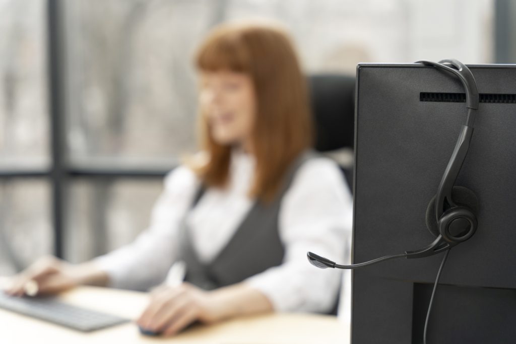 atendente de telemarketing