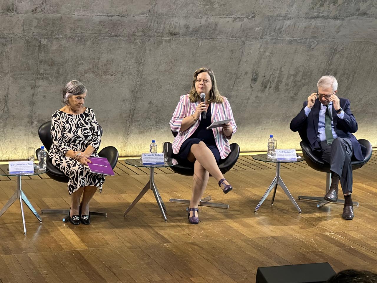Maria Berenice Dias, Fernanda Tartuce e Rolf Madaleno participam de evento sobre reforma do Código Civil promovido pela FGV-Rio