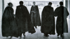 Ministros durante primeira sessão do STF, em Brasília, em 1960