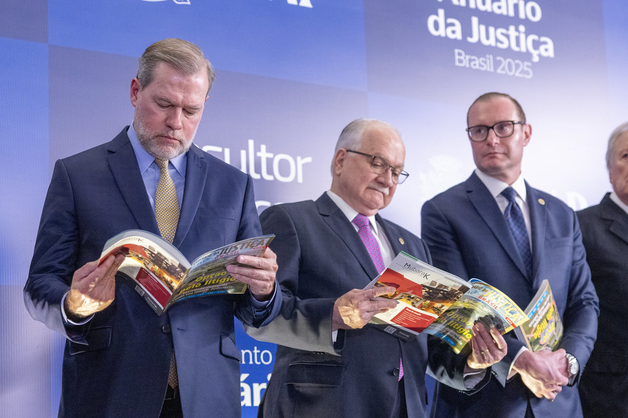 Dias Toffoli, Edson Fachin e Cristiano Zanin