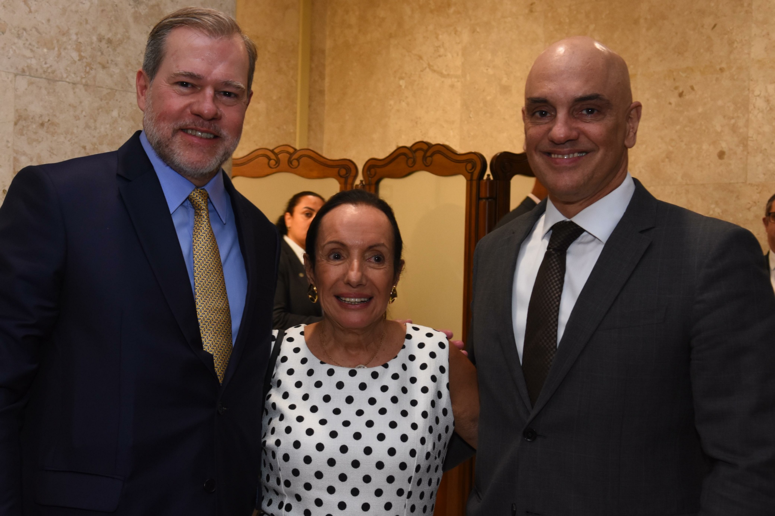 Dias Toffoli, Celita Procópio e Alexandre de Moraes