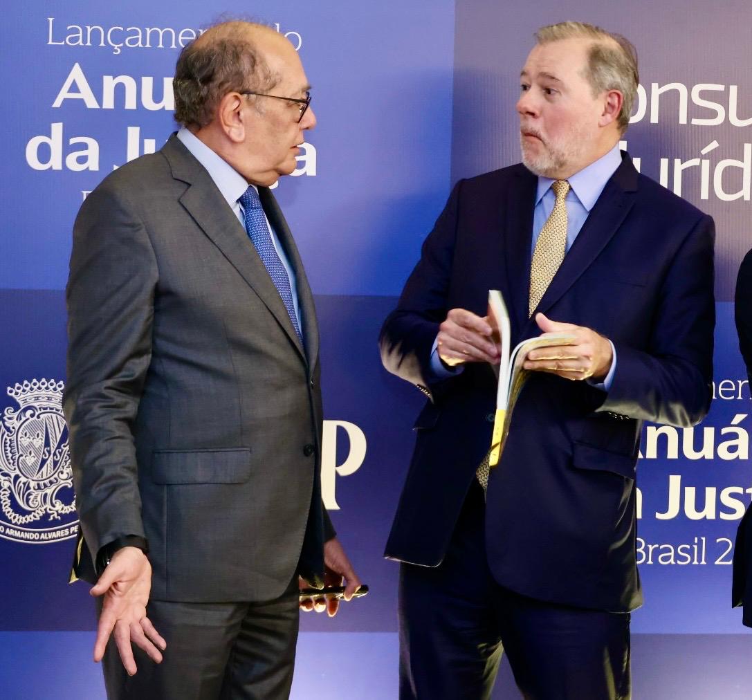 Ministros do STF Gilmar Mendes e Dias Toffoli