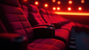 assentos em sala de cinema
