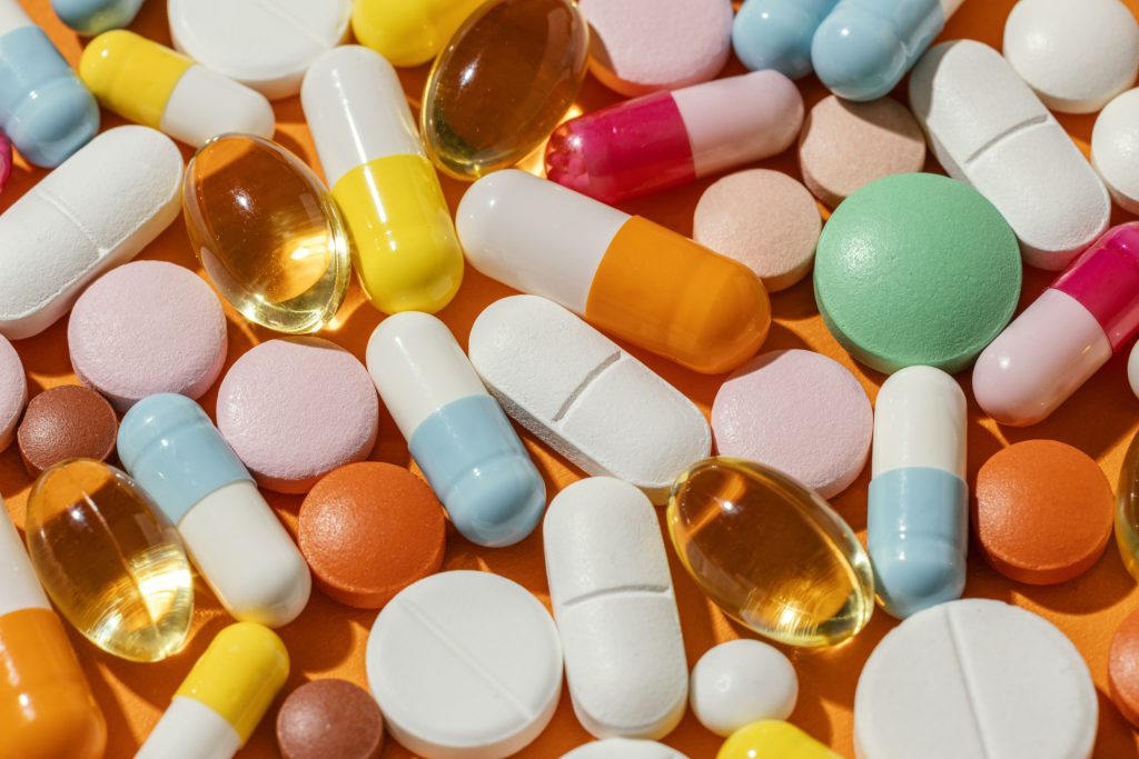 pílulas, medicamentos